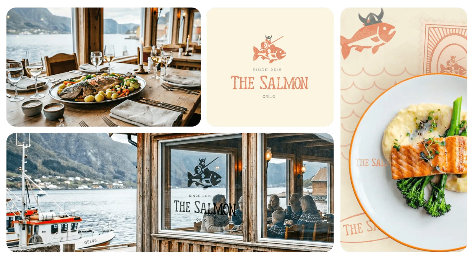 The Salmon branded kitchenware
