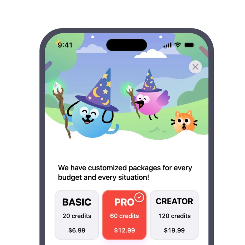 Petzly paywall screen